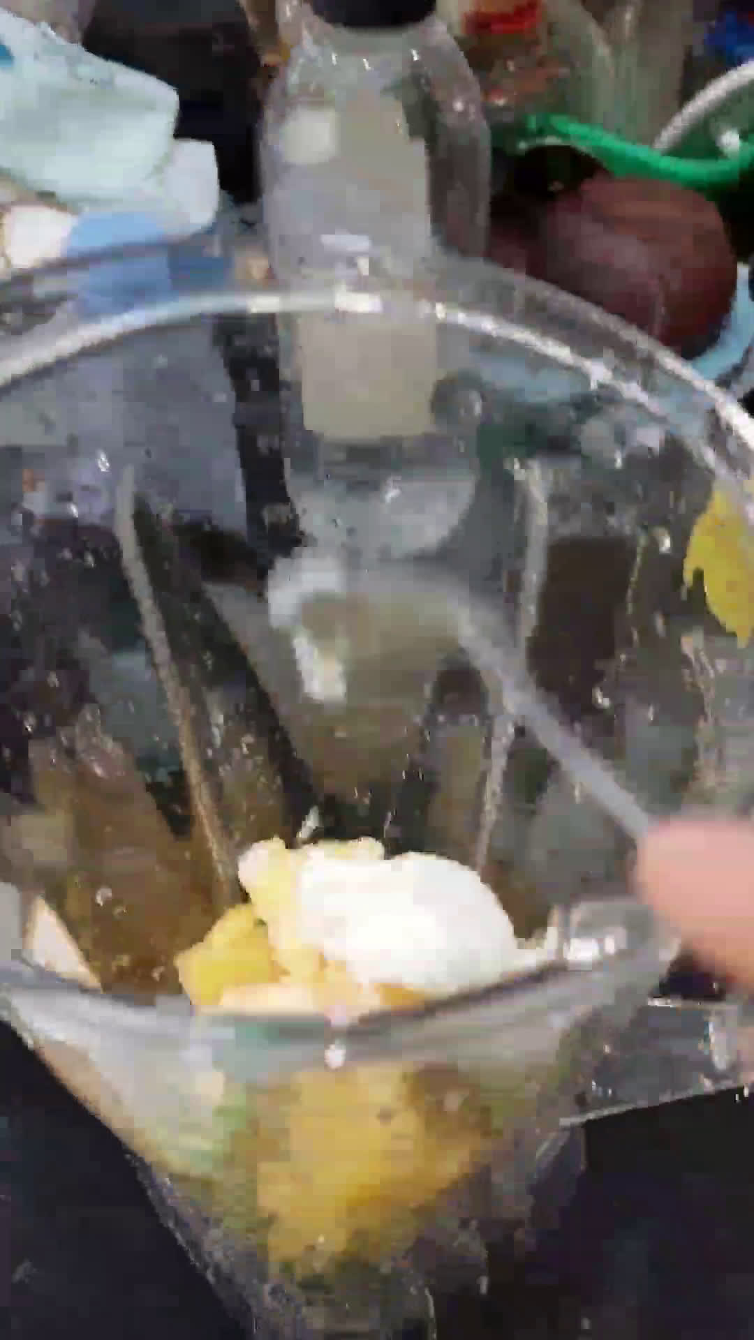 Foto langkah ke 2 dari resep Smoothies Bokchoy, Mango, Pineapple (275).