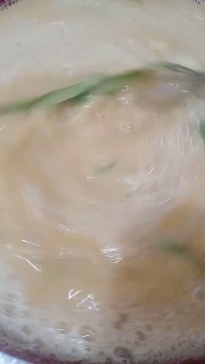 Gambar langkah 4 resipi Agar-agar Lumut Gula Kabung.