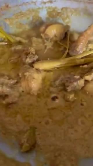Gambar langkah 6 resipi Rendang Ayam.