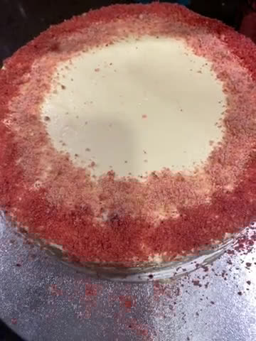 Gambar langkah 22 resipi Hokkaido Strawberry Double Fromage Cheesecake.