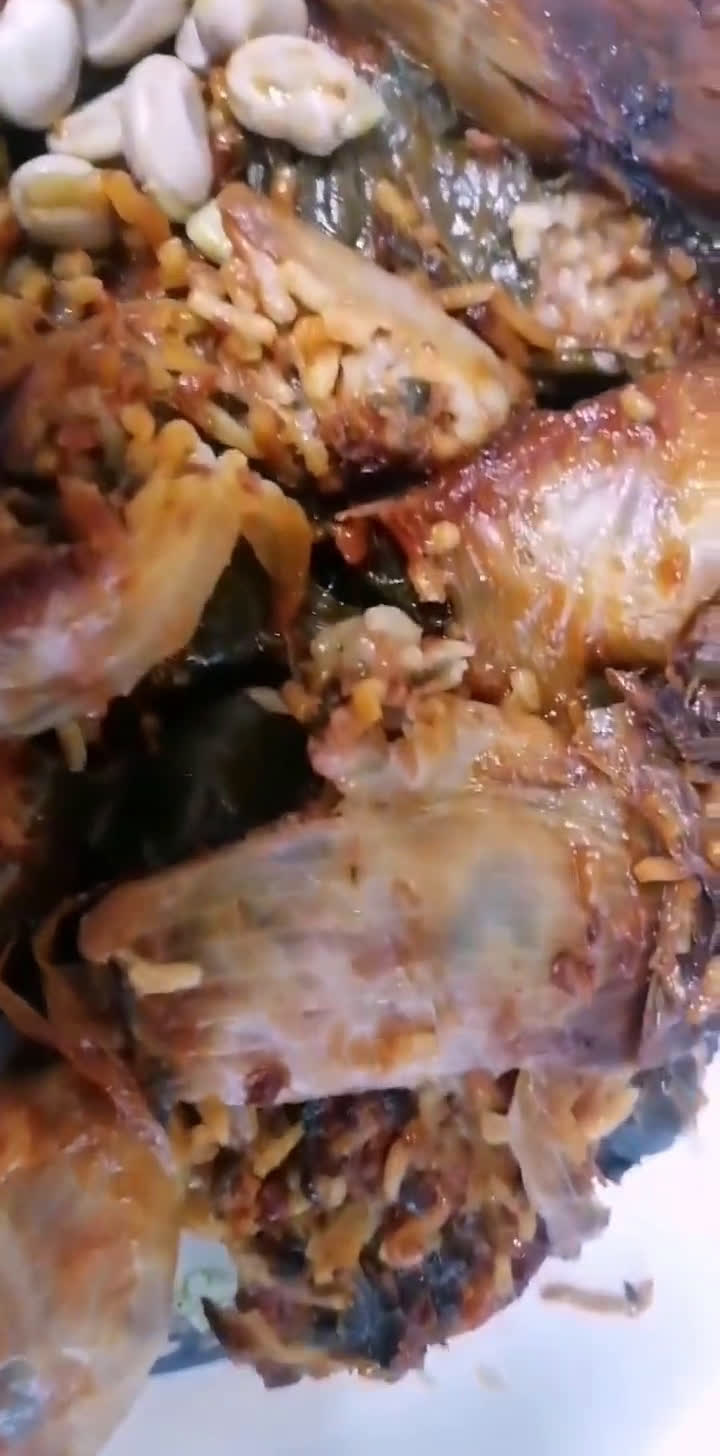 صورة لخطوة 2 من وصفة دولمه بحشوة الدجاج