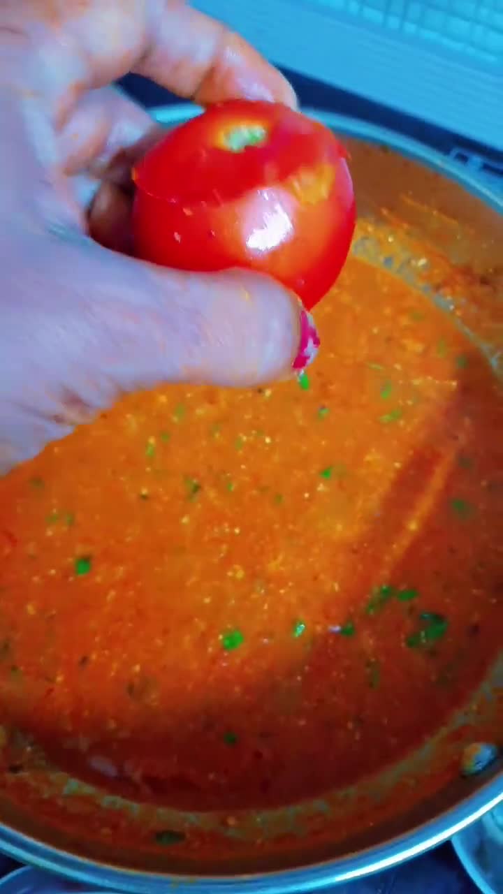 टमाटर की सब्जी 🍅 रेसिपी चरण 5 फोटो