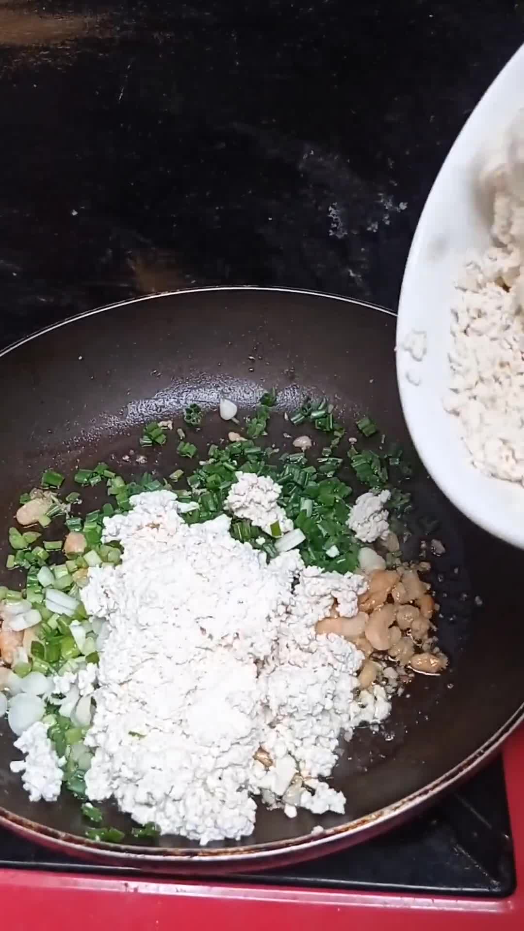 Foto langkah ke 3 dari resep Pangsit Tahu Putih.