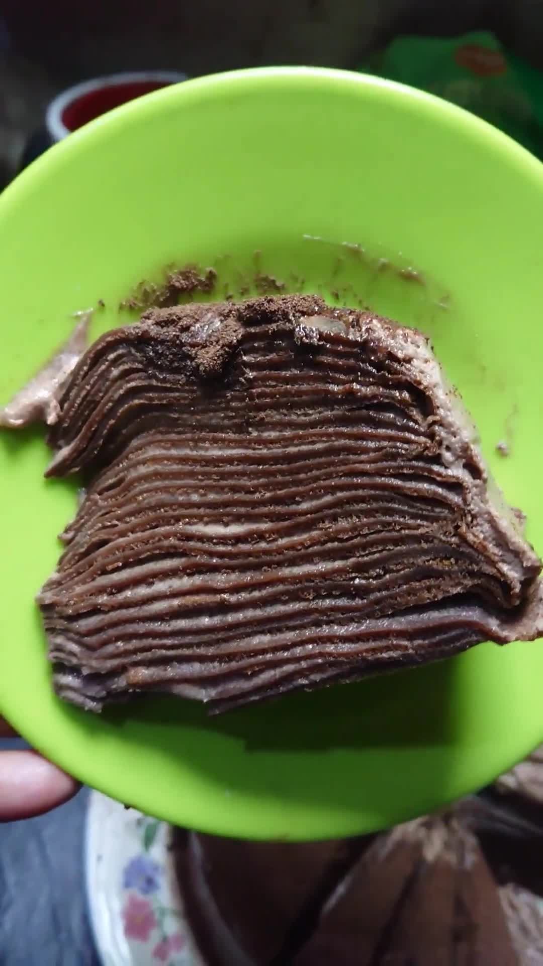 Foto langkah ke 4 dari resep Mille crepes cake.