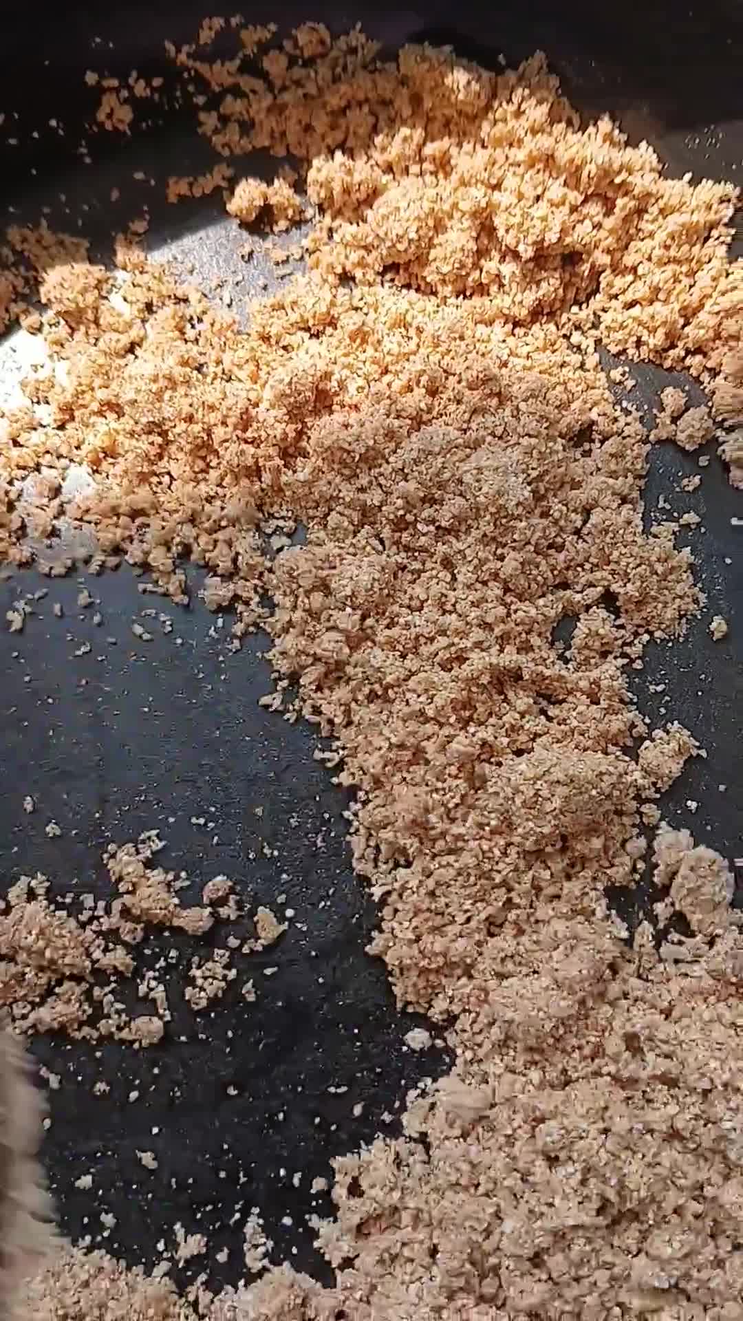 A picture of step 12 of Amaranth or Rajgira Halwa.