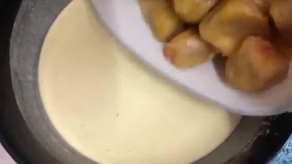 Gambar langkah 3 resipi Cempedak Goreng.