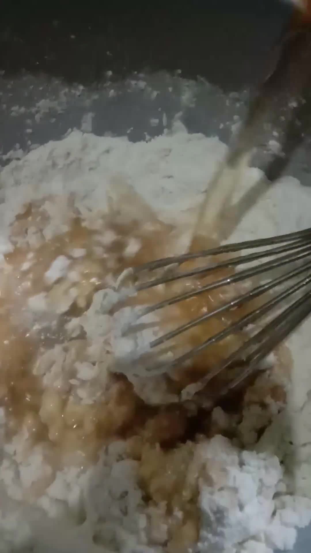 Foto langkah ke 3 dari resep Bolu pisang kukus mekar.