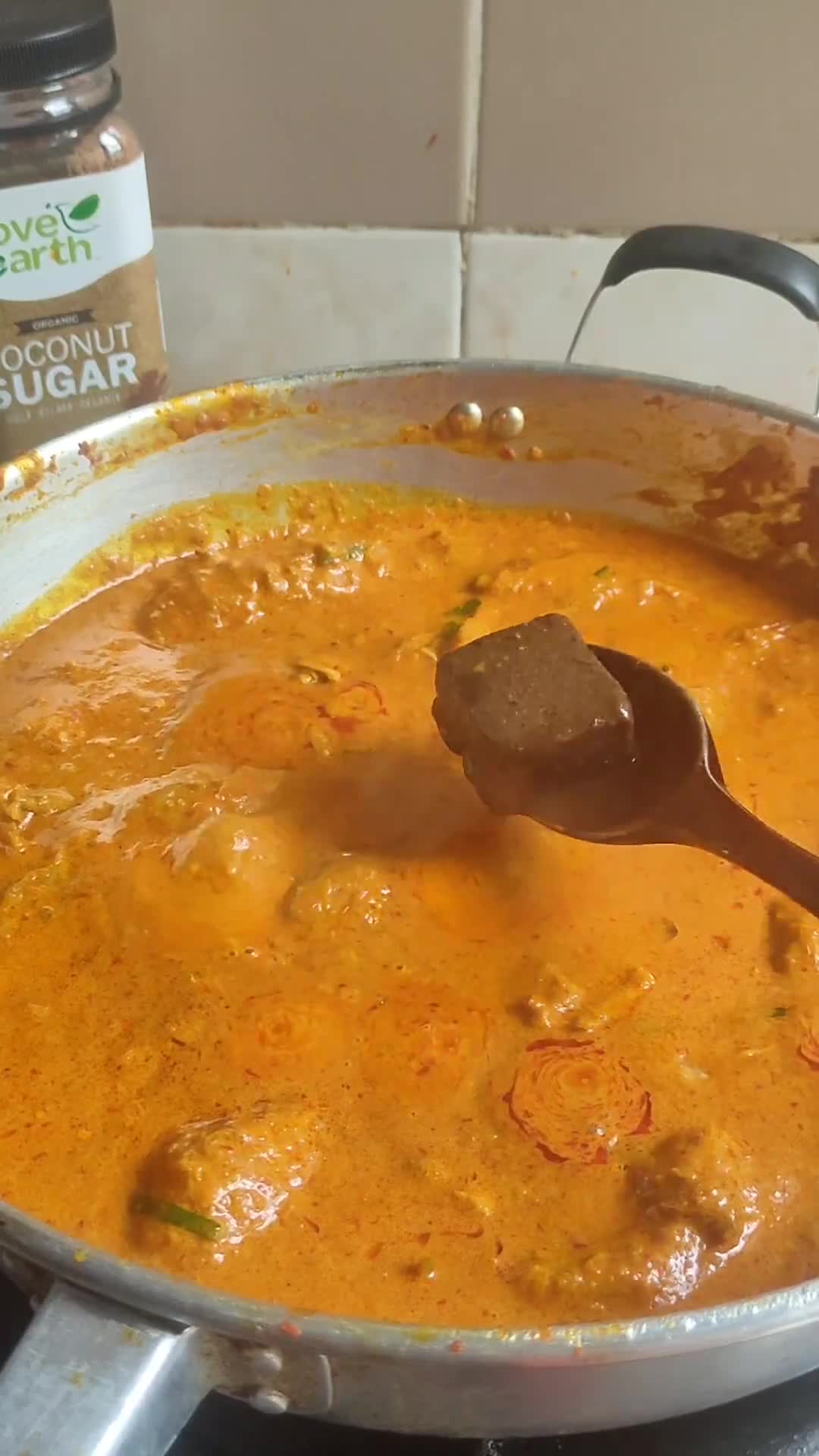 Gambar langkah 14 resipi Rendang Ayam.