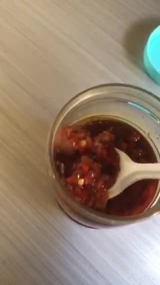 A picture of step 5 of Spicy chilli sauce.