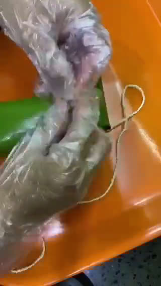 Gambar langkah 10 resipi Pulut Dakap.