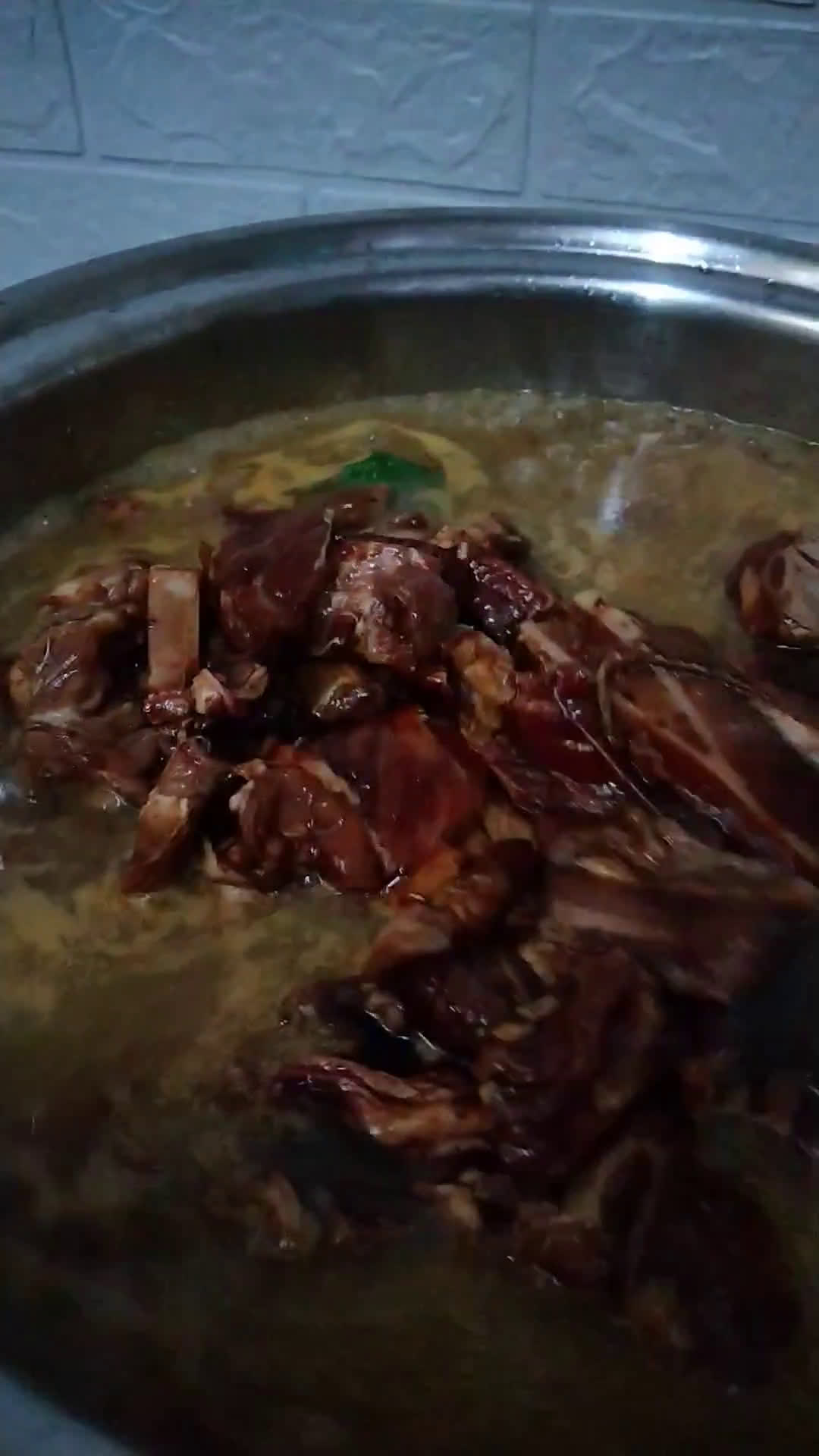 Gambar langkah 2 resipi Kambing masak kicap.