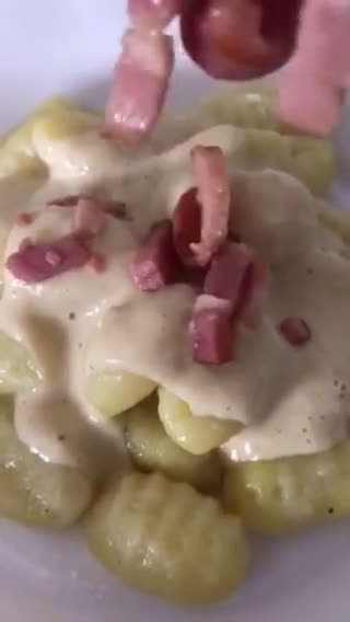 Foto del paso 11 de la receta: Gnocchi con salsa de quesos y bacon..😋