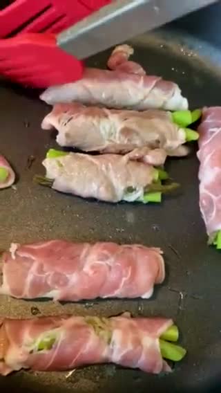 鮮蔬剝皮辣椒肉片捲的食譜步驟3照片
