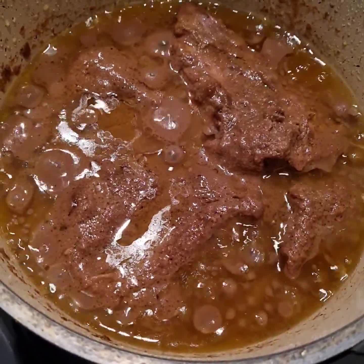 عکس مرحله 1 از دستور فسنجان با مرغ