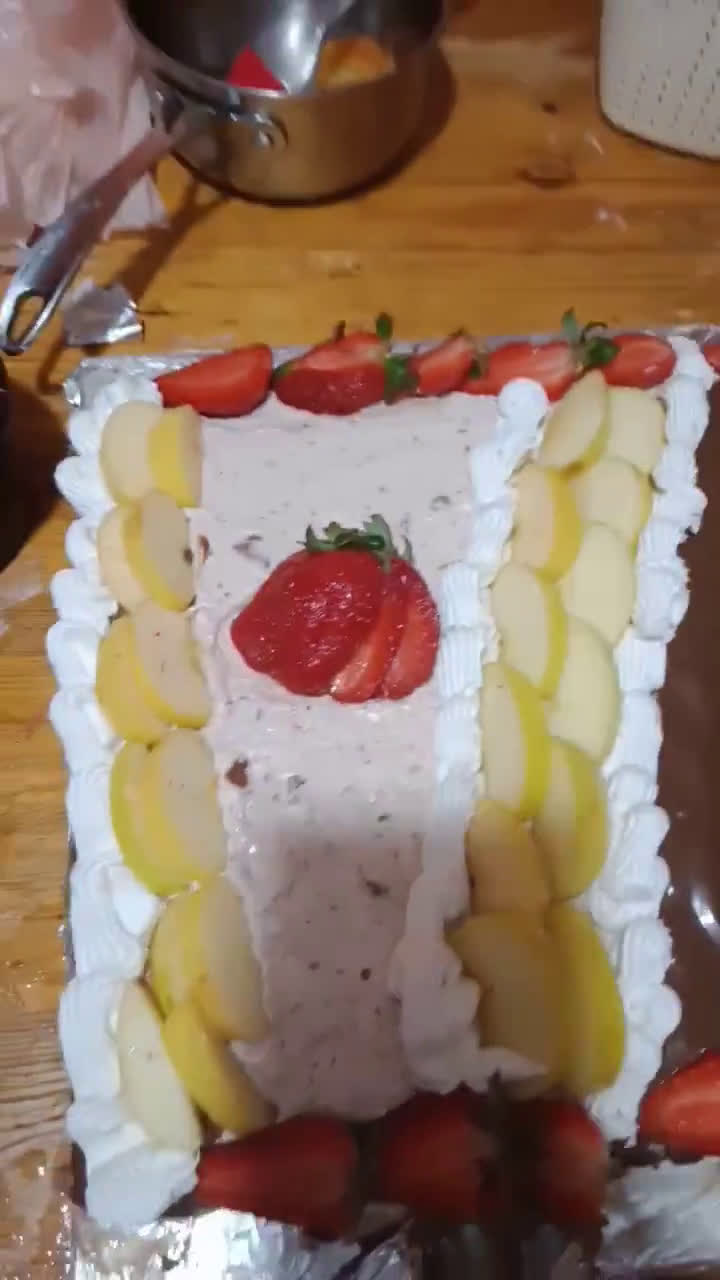 صورة لخطوة 5 من وصفة طورطة بحجم عائلي 🍓🍏