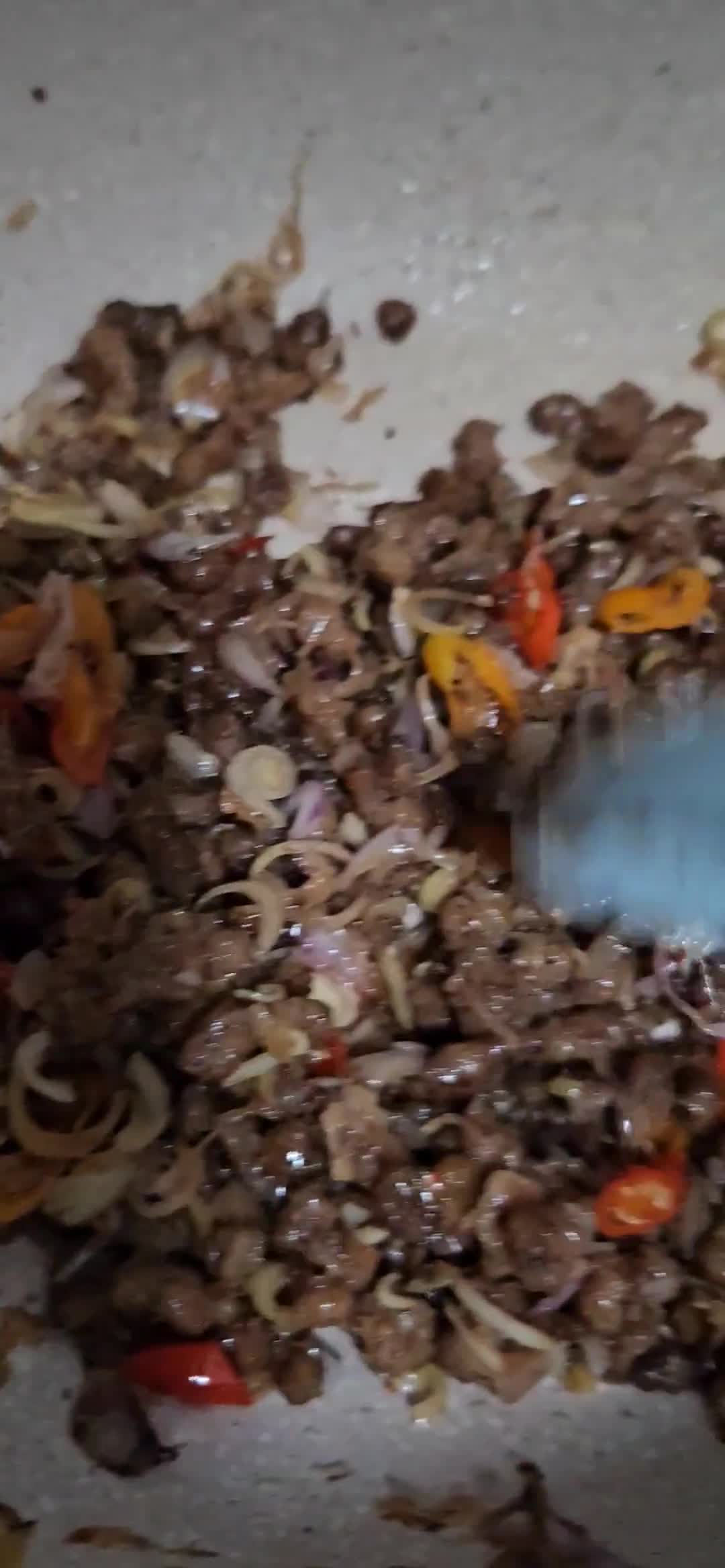 Foto langkah ke 4 dari resep Daging giling Sambal matah.