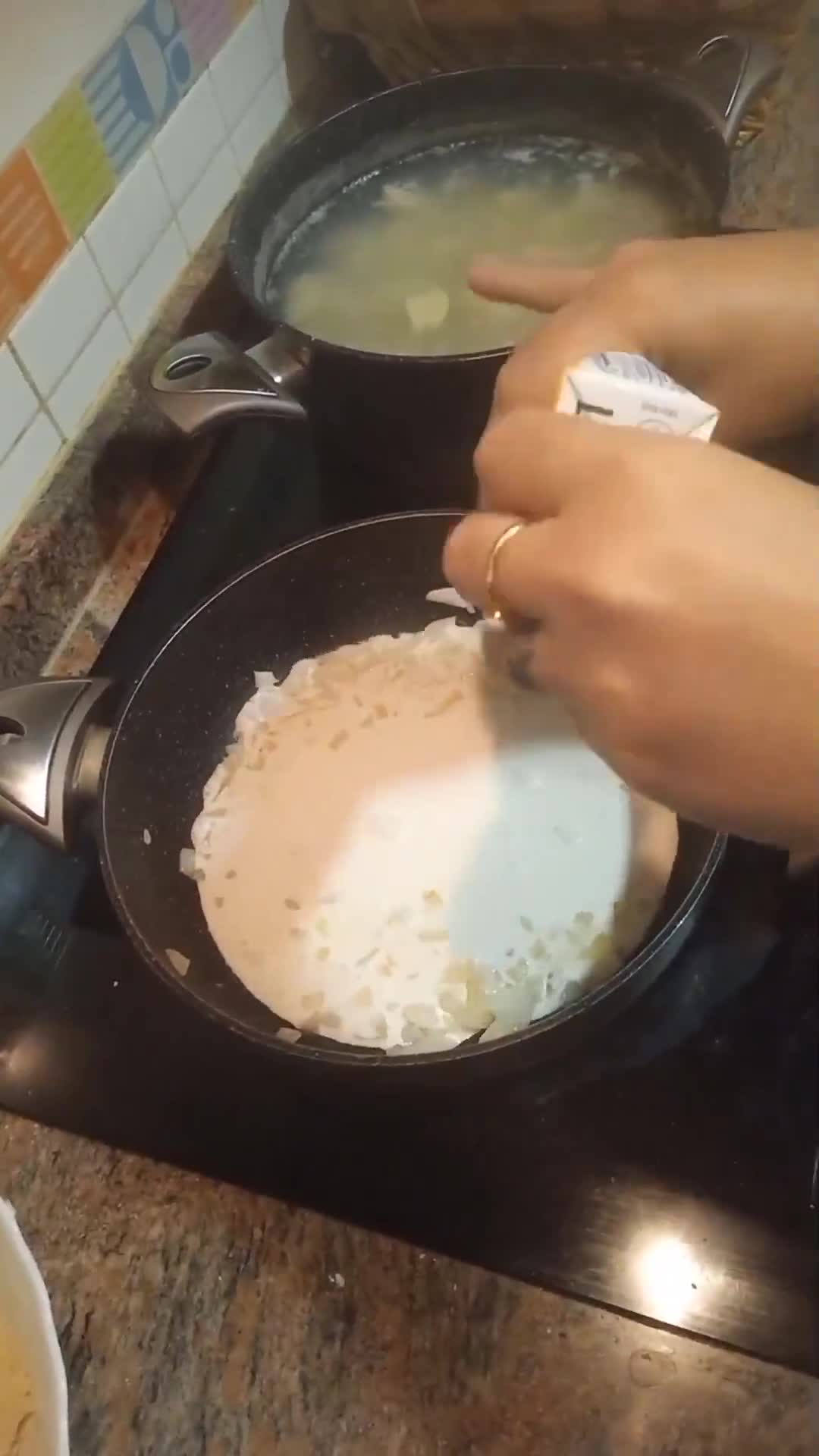 Foto del paso 2 de la receta: Ñoquis con salsa de queso azul 🧀