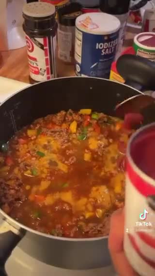 A picture of step 7 of Vegan Chili.