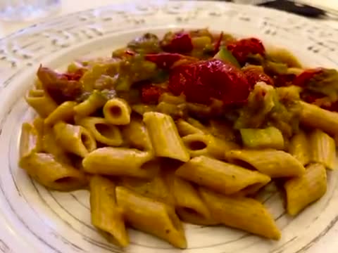 Foto del passaggio 5 della ricetta Pasta al farro alla crema di verdure