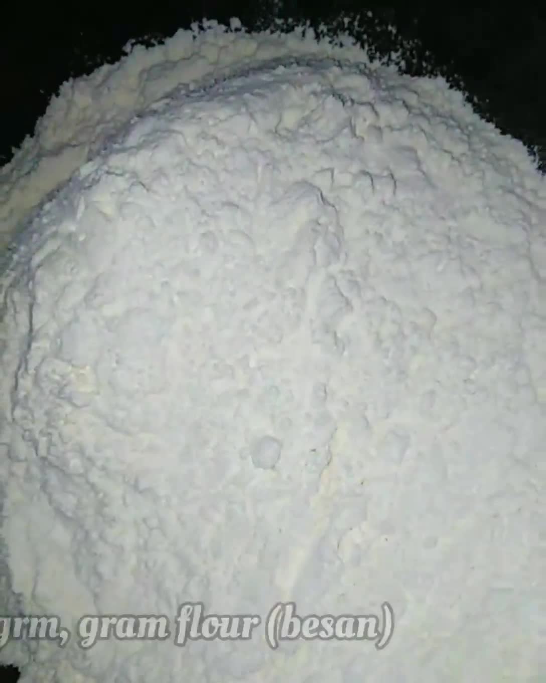 A picture of step 2 of Besan Naan Khatai.