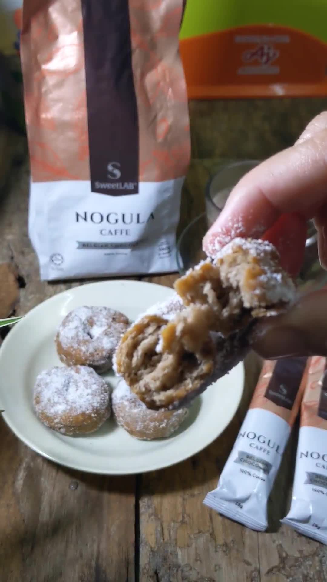 Gambar langkah 5 resipi Donut Nogula chocolate.
