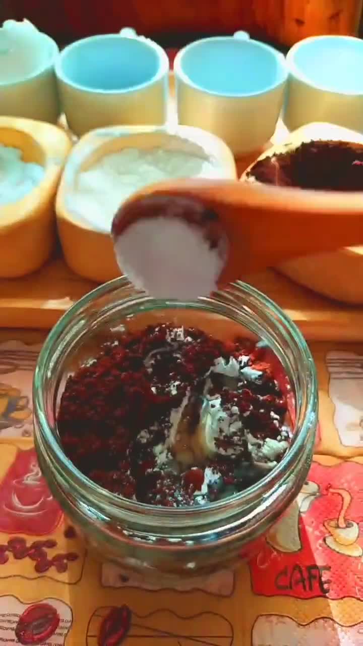 عکس مرحله 3 از دستور کیک ساده داخل شیشه مربا🙋