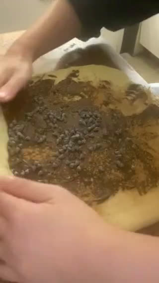 A picture of step 3 of Cinnamon Rolls.