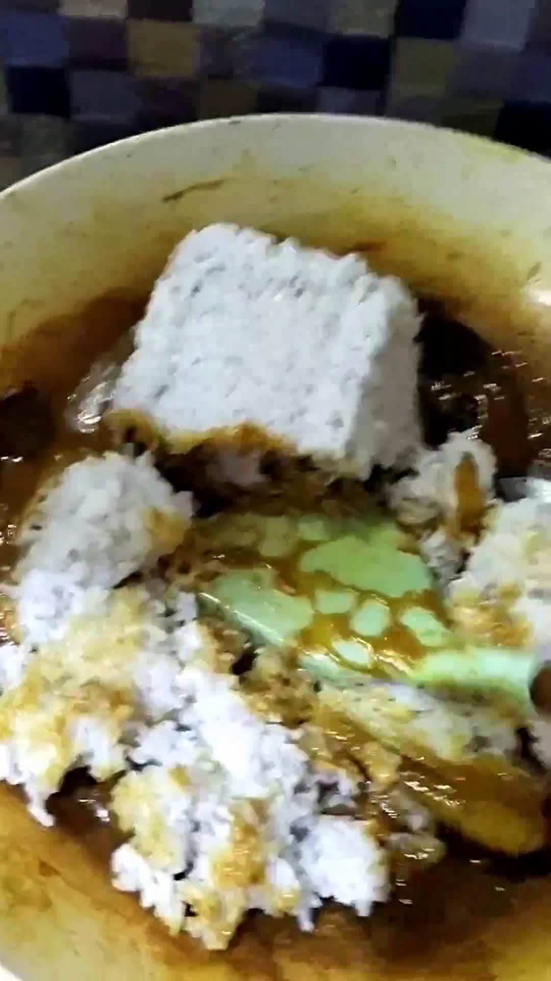 Foto langkah ke 6 dari resep Nasi tumpeng (memanfaatkan nasi sisa kemaren).