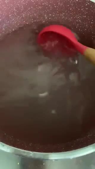 Gambar langkah 1 resipi Jelly Kelapa.