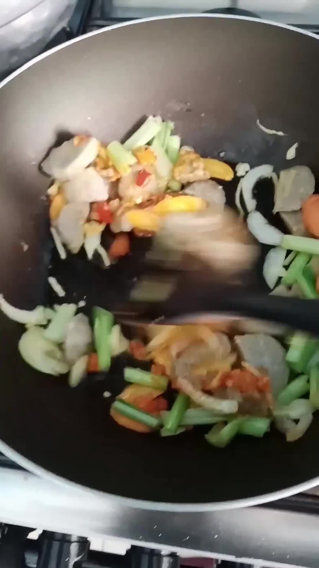 Foto langkah ke 2 dari resep Spaghetti Godog Pedas.