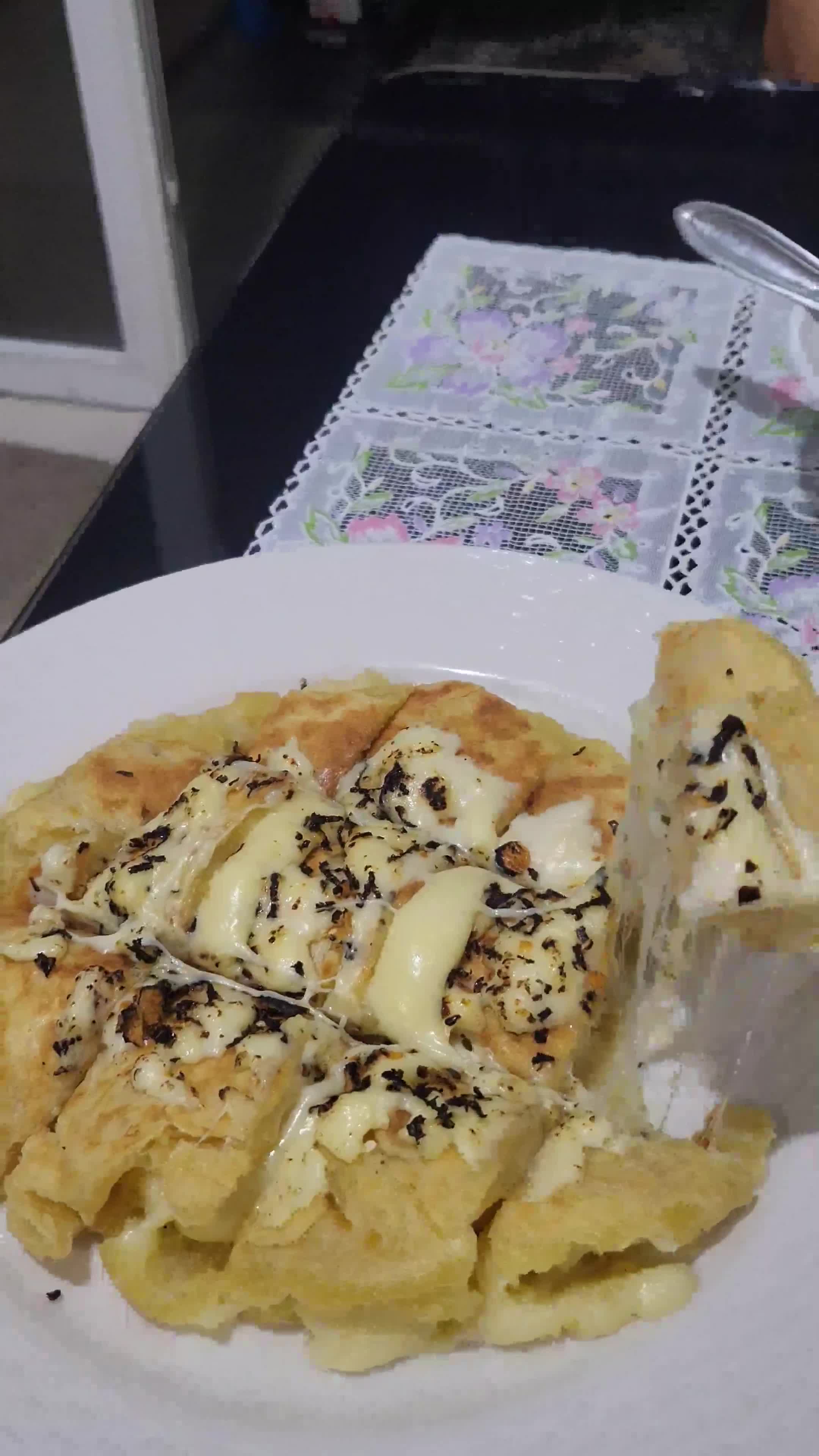 Foto langkah ke 10 dari resep Korean Potato Bread Mozza Nori.