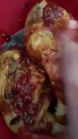 Gambar langkah 7 resipi Ayam bakar simple.
