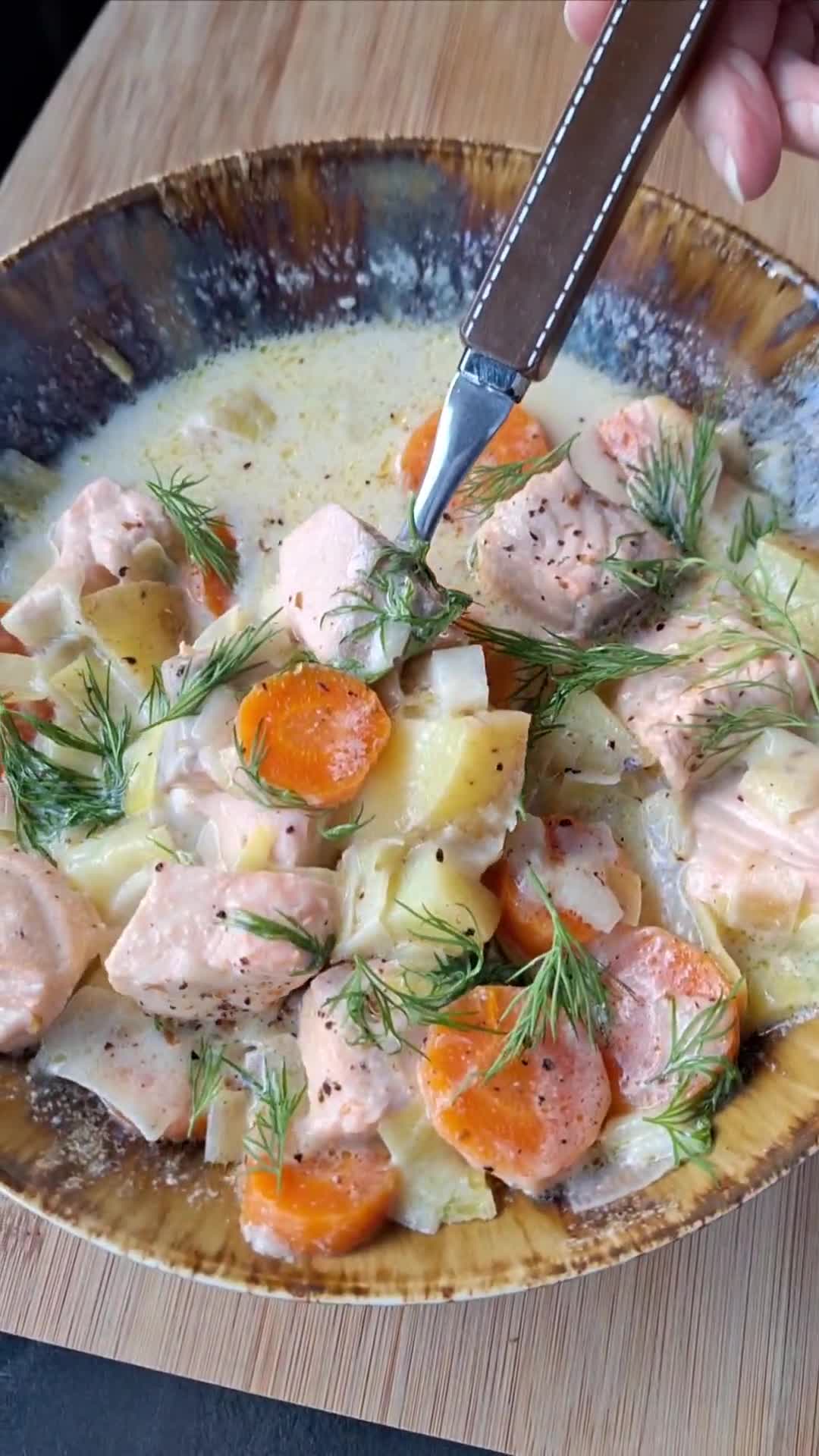 Une image de l'étape 3 de Soupe crémeuse au saumon.