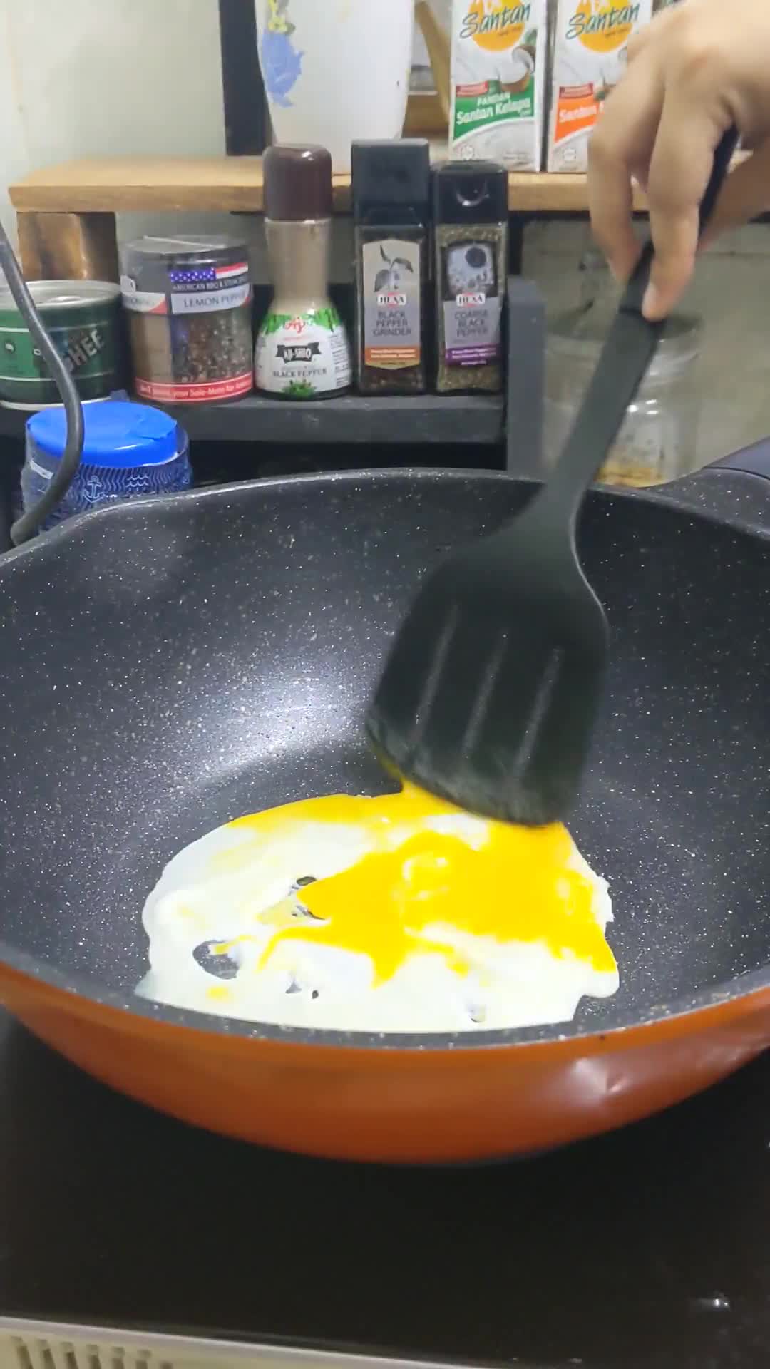 Gambar langkah 1 resipi Telur Khurasan.
