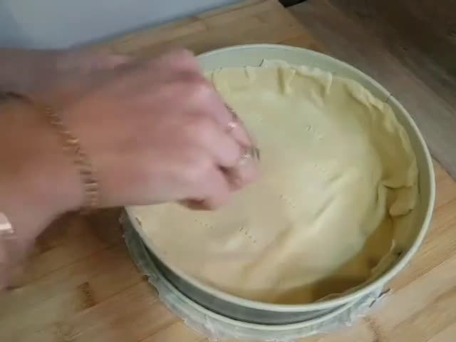 A picture of step 4 of EASY BASIC RECIPE of simple and delicious homemade french quiche.