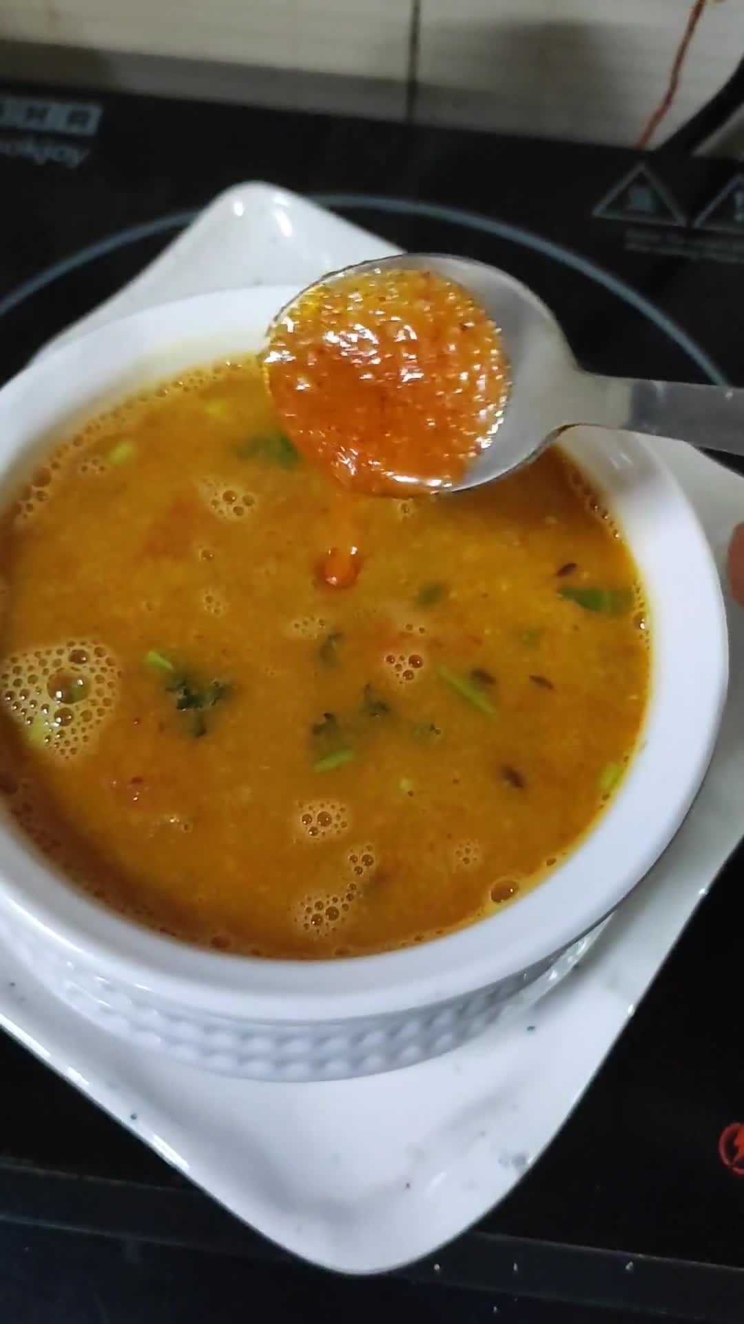 अरहर मसूर दाल तड़का (विद आउट अनियन, गार्लिक) रेसिपी चरण 6 फोटो