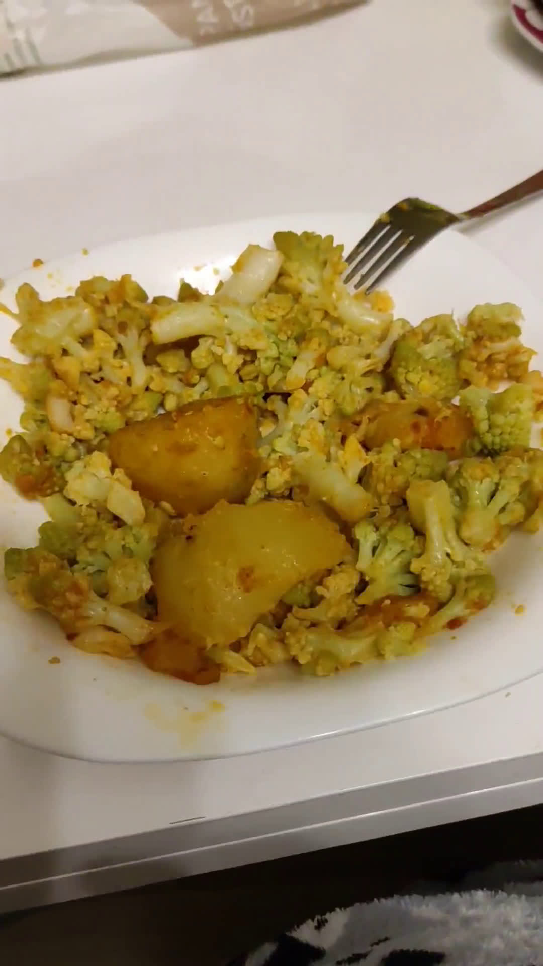 Foto del paso 4 de la receta: Romanescu con ajo, patata cocida y pimentón