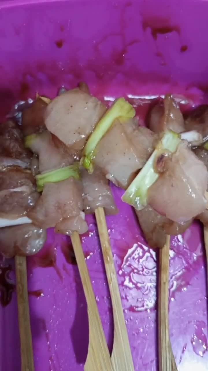 Foto langkah ke 3 dari resep MealPrep satai Ayam panggang Teflon.