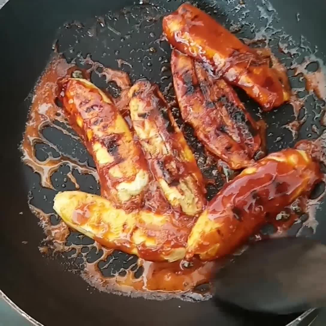 Foto langkah ke 3 dari resep Pisang Caramel Keju.
