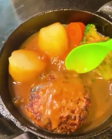 味噌煮込みハンバーグ作り方9写真