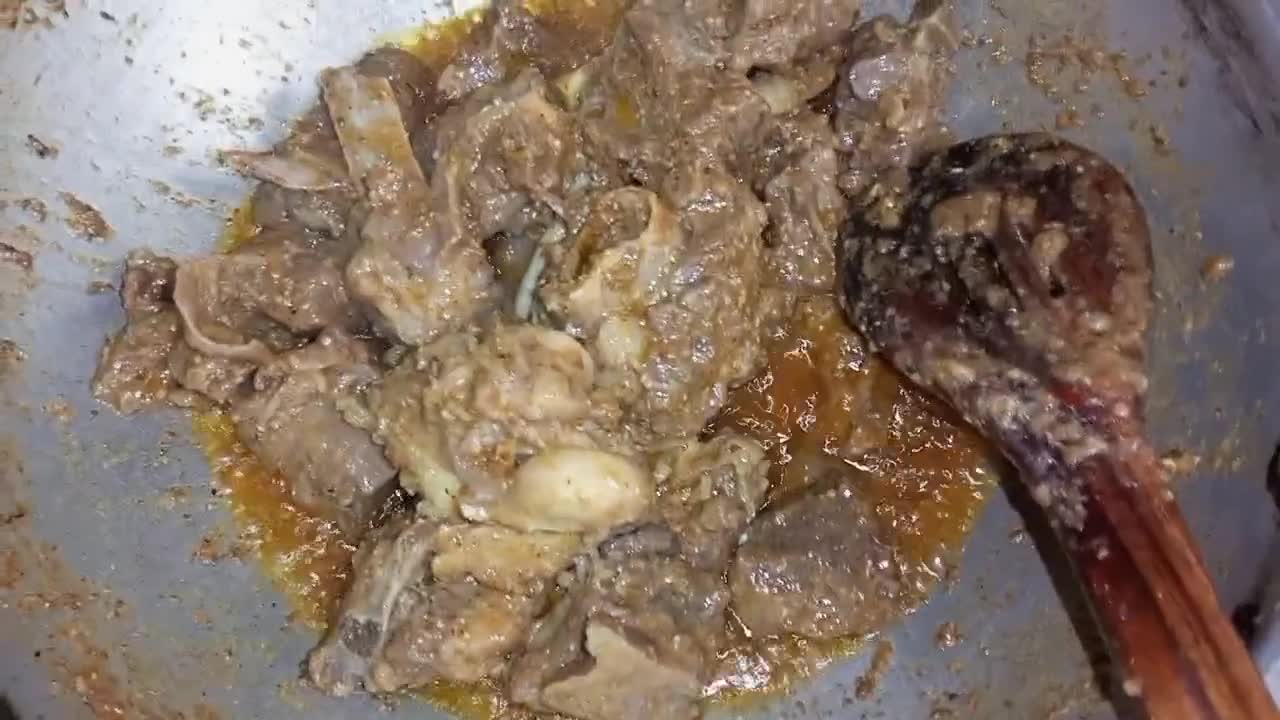 A picture of step 3 of Butt Mutton Karahi 😋❤🍲.