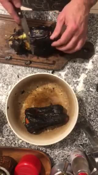 Foto del paso 2 de la receta: Sorrentinos caseros, relleno berenjenas 🍆 asadas