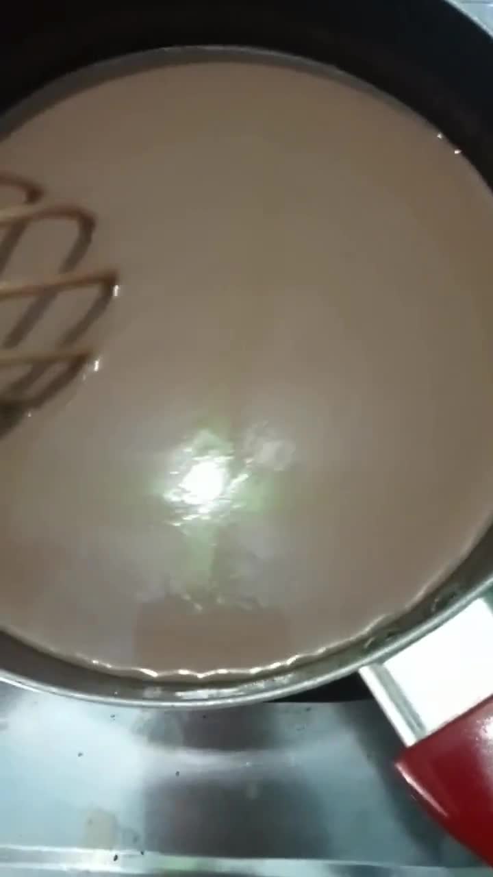 Foto langkah ke 3 dari resep Pudding Cokelat dengan Vla Susu.