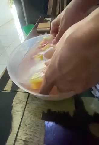 Foto langkah ke 6 dari resep Puding Kaca Buah.