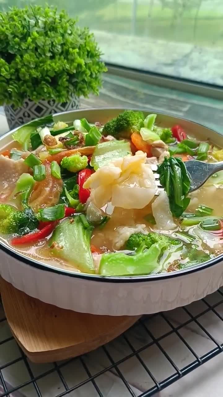 Gambar langkah 6 resipi Kuey Teow / Kuetiau Hong Kong.