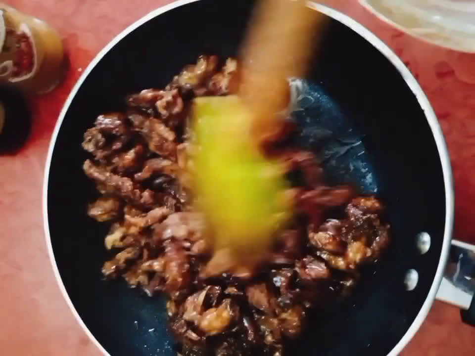 A picture of step 2 of Chicken Fajita Crepes.