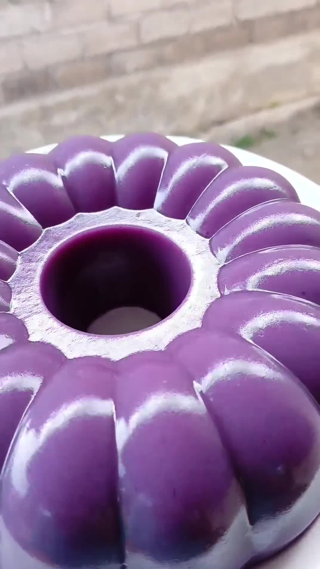 Foto langkah ke 3 dari resep Puding ubi ungu.