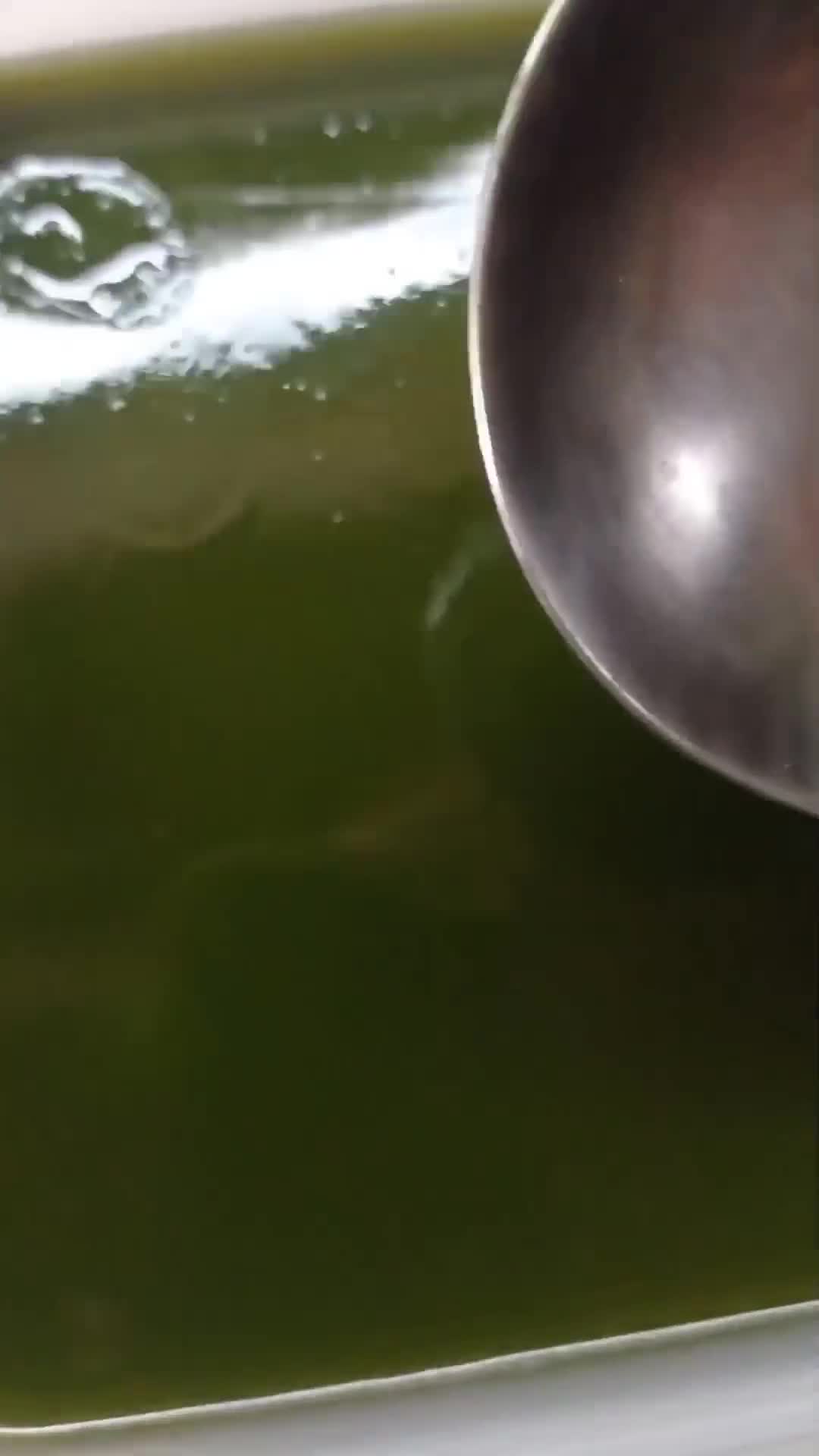 Foto langkah ke 3 dari resep Cincau Hijau (Jelly/Rambat) Homemade.