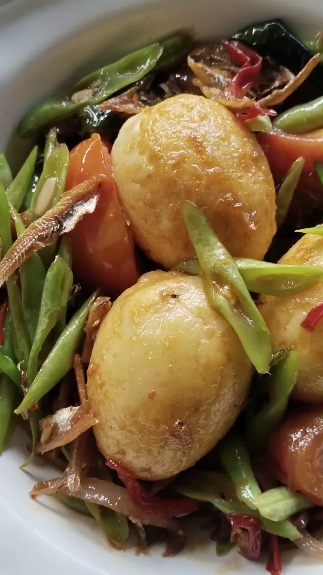 Gambar langkah 6 resipi Telur Taikon.