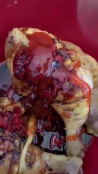 Gambar langkah 6 resipi Ayam bakar simple.